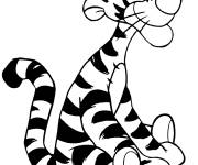 Coloriage Tigrou assis
