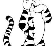 Coloriage Tigrou confus