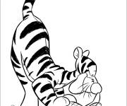 Coloriage Tigrou et Porcinet