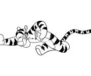 Coloriage Tigrou footballeur
