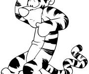 Coloriage Tigrou inquiet