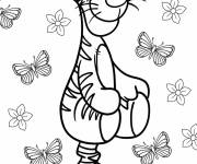 Coloriage Tigrou kawaii