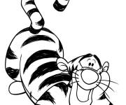 Coloriage Tigrou, le tigre mignon