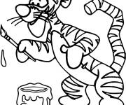 Coloriage Tigrou peint