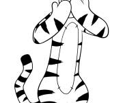 Coloriage Tigrou qui rigole