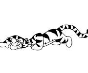 Coloriage Tigrou rampant