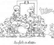 Coloriage Titeuf photo de classe