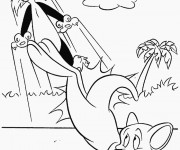 Coloriage Grosminet et Hippety Hopper