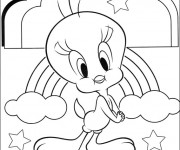 Coloriage Titi sourit
