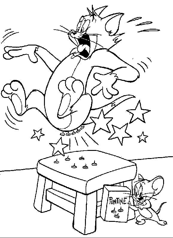 Coloriage et dessins gratuits Tom et Jerry 32 à imprimer