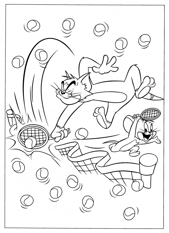 Coloriage et dessins gratuits Tom et Jerry 44 à imprimer