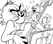 Coloriage Tom et Jerry 47