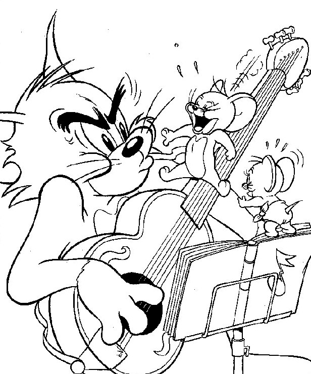 Coloriage et dessins gratuits Tom et Jerry 47 à imprimer