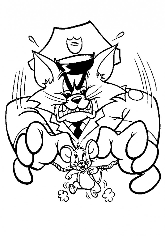 Coloriage et dessins gratuits Tom et Jerry 48 à imprimer