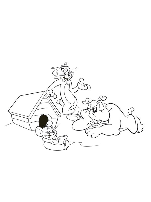 Coloriage et dessins gratuits Tom et Jerry 51 à imprimer