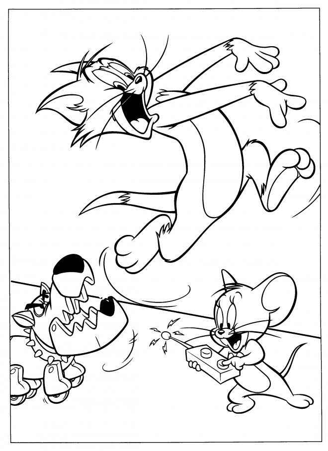 Coloriage et dessins gratuits Tom et Jerry 54 à imprimer