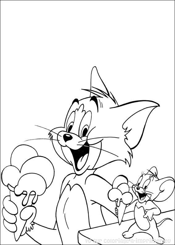 Coloriage et dessins gratuits Tom et Jerry 57 à imprimer