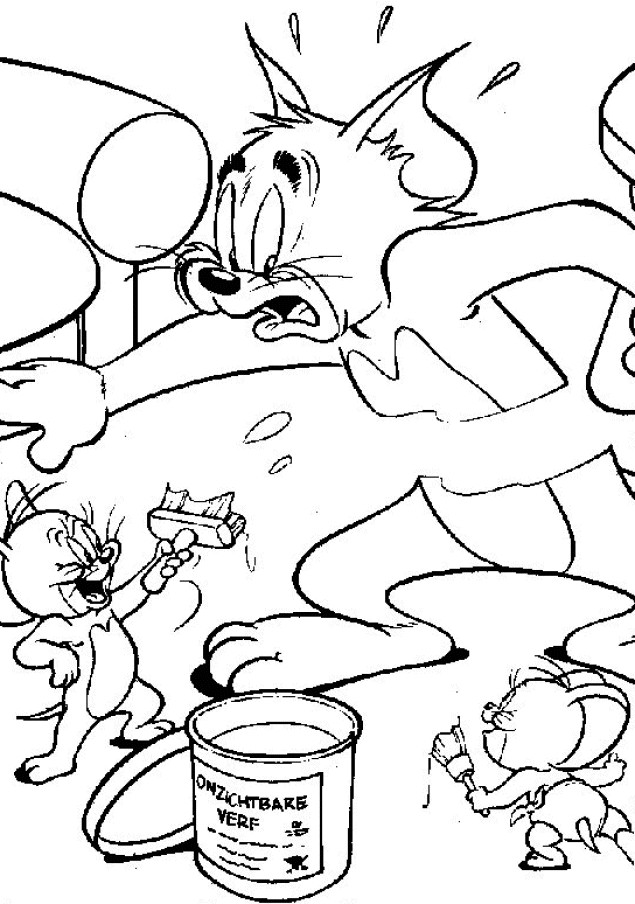 Coloriage Tom et Jerry 61 dessin gratuit à imprimer
