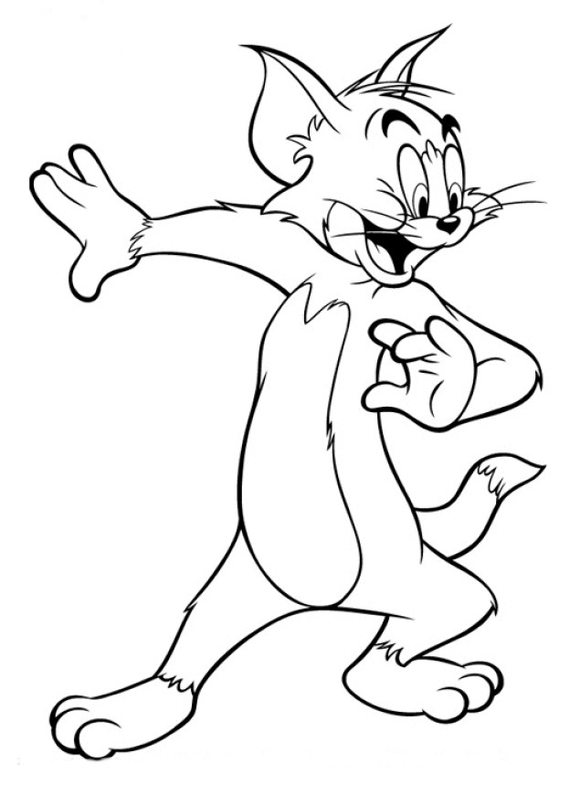 Coloriage Tom et Jerry à colorier dessin gratuit à imprimer