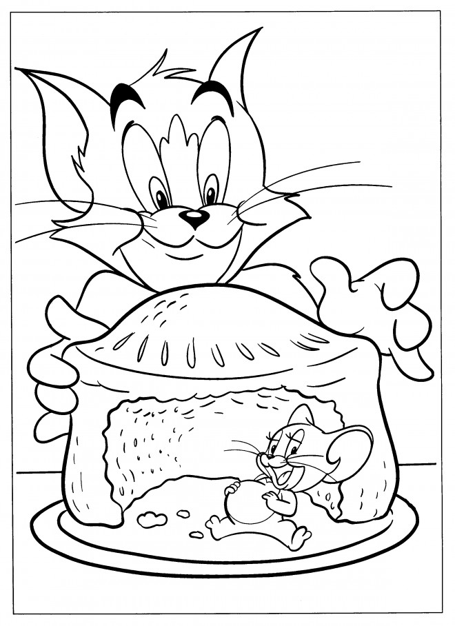 Coloriage et dessins gratuits Tom et Jerry en ligne à imprimer