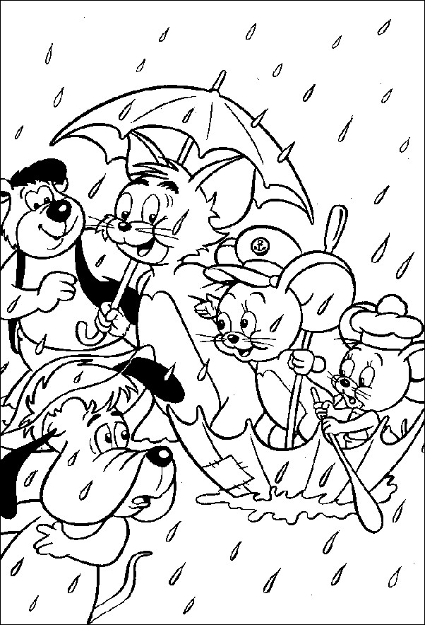 Coloriage et dessins gratuits Tom, Jerry et leurs amis à imprimer