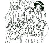 Coloriage Affiche de Totally Spies