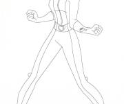 Coloriage Alex en costume d'espion Totally Spies