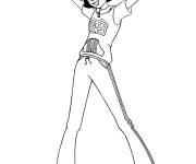 Coloriage et dessins gratuit Alex heureuse de Totally Spies à imprimer