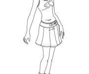 Coloriage Alex, la sportive