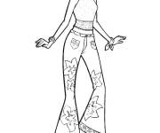 Coloriage et dessins gratuit Clover de Totally Spies fashion à imprimer