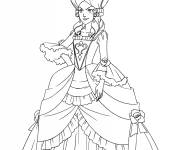 Coloriage Clover princesse du Bal