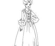 Coloriage Fille de Totally Spies au mission au Bal