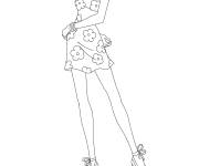 Coloriage La charmante Clover de Totally Spies