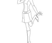 Coloriage La joie d'Alex de Totally Spies