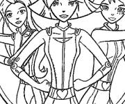 Coloriage et dessins gratuit La mission en cours de Totally Spies à imprimer