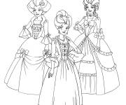 Coloriage Les &eacute;spions de Totally Spies au mission du Bal