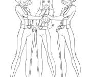 Coloriage Les trois filles de Totally Spies