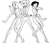 Coloriage et dessins gratuit Personnages Totally Spies &agrave; imprimer à imprimer