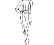 Coloriage et dessins gratuit Portrait de Sam de Totally Spies simple à imprimer