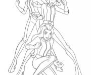 Coloriage et dessins gratuit Portrait des filles de Totally Spies à imprimer