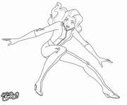 Coloriage Samantha en action