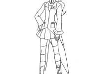 Coloriage Tenu de Samantha de Totally Spies