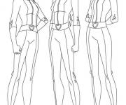 Coloriage Totally Spies en ligne &agrave; colorier
