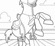 Coloriage Bullseye le cheval Toy Story