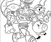 Coloriage Buzz l'&Eacute;clair en col&egrave;re Toy Story