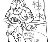 Coloriage Buzz l'&Eacute;clair en ligne &agrave; t&eacute;l&eacute;charger