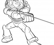 Coloriage Buzz l&rsquo;Eclair magique