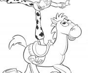 Coloriage Jessie se balance sur Pile-Poil en ligne