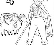 Coloriage La berg&egrave;re de Toy Story 4