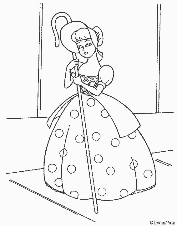 Coloriage La Princesse Bergère De Toy Story